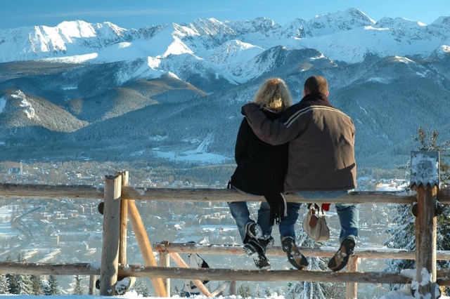 Tourists enjoying zakopane