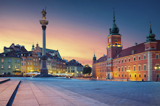 Castle in old town Warsaw